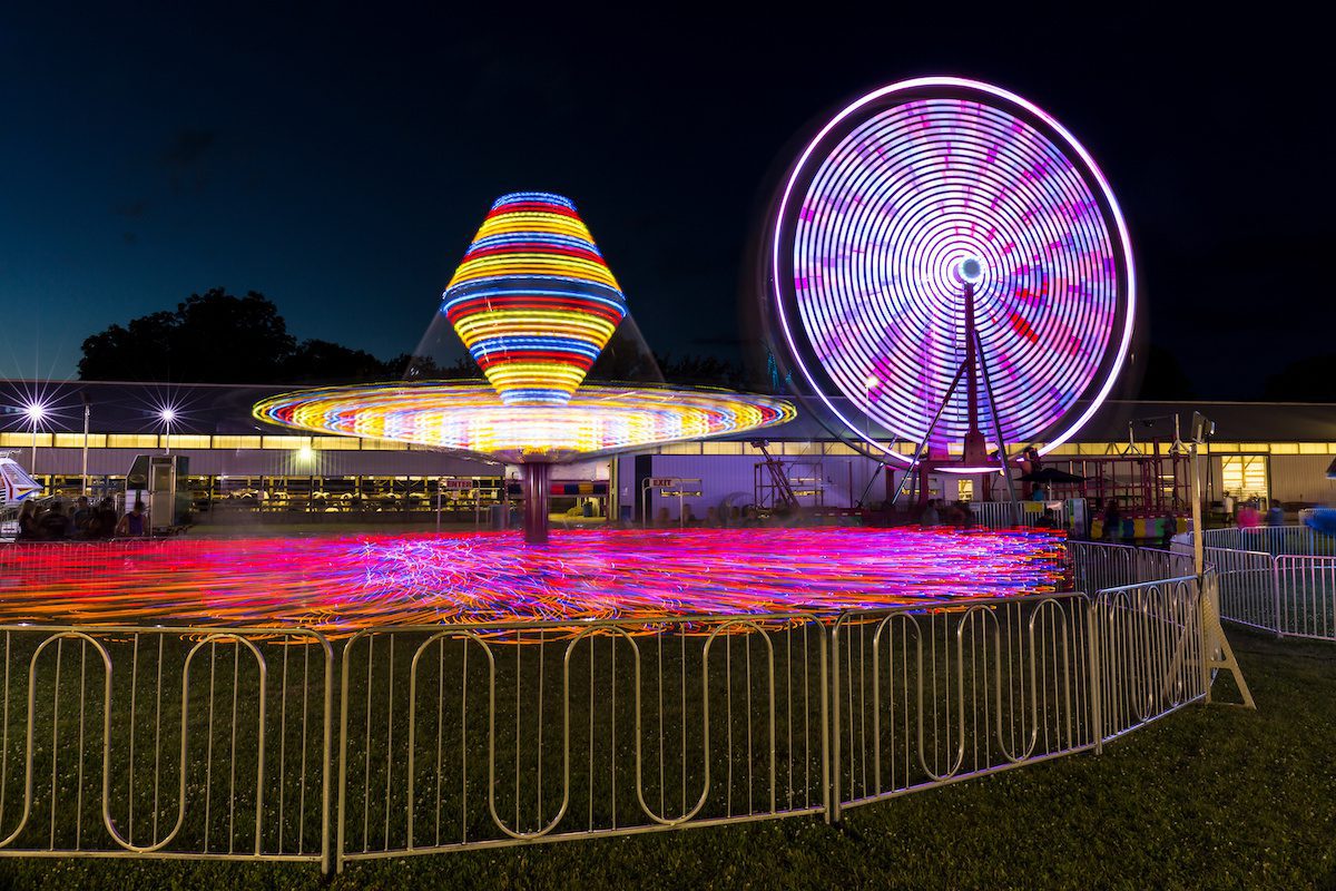 Temporary Fences for Carnivals and Fairs