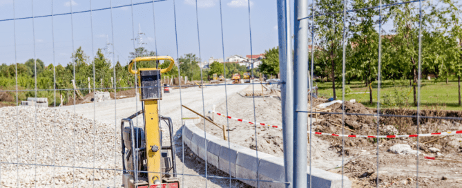 Easy Up Fence for Construction Sites