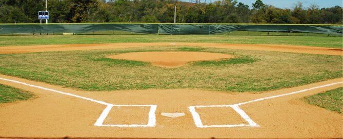 Temporary Baseball Fence