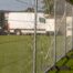 Portable temporary fencing around a changing construction work zone
