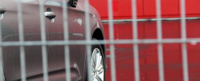 Car Dealership Temporary Fence Rental
