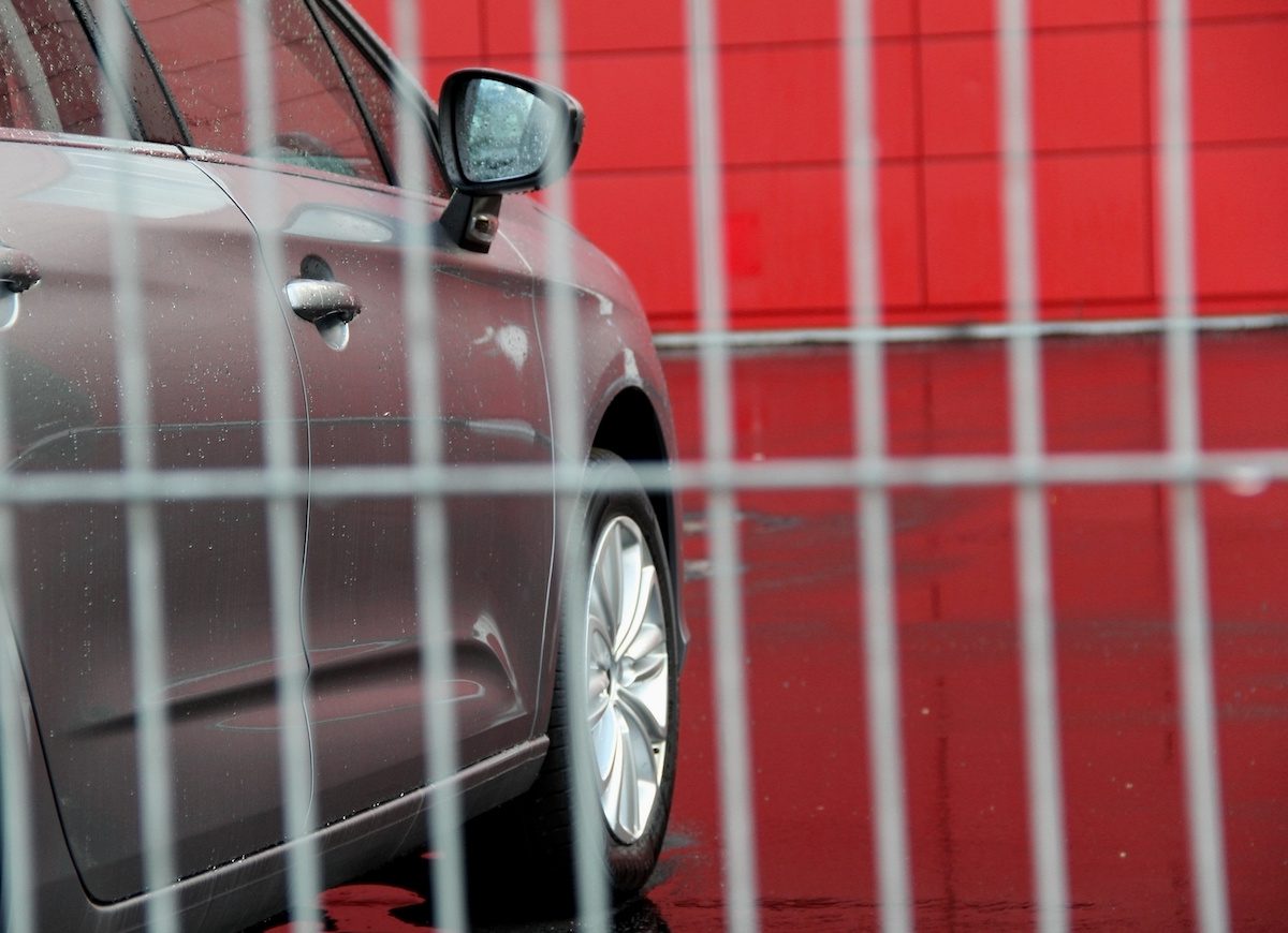 Car Dealership Temporary Fence Rental